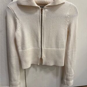 Abercrombie & Fitch Cream Cowl Neck Sweater